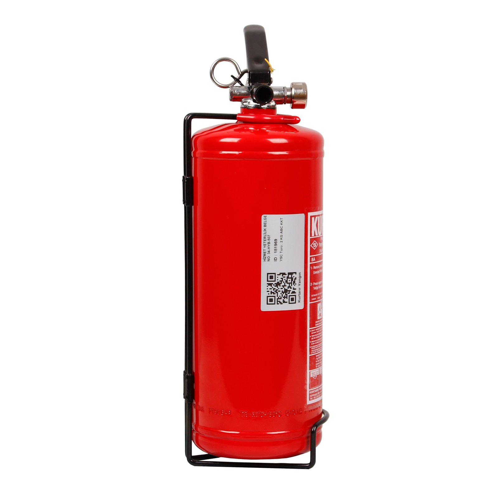 Kuru Kimyevi Tozlu Yangın Söndürücü (2 Kg)